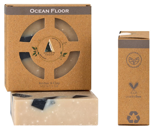 Artemis Touch Natural Artisan Bar Soap Cold Pressed 5 oz - Ocean Floor (Amber & Clay)