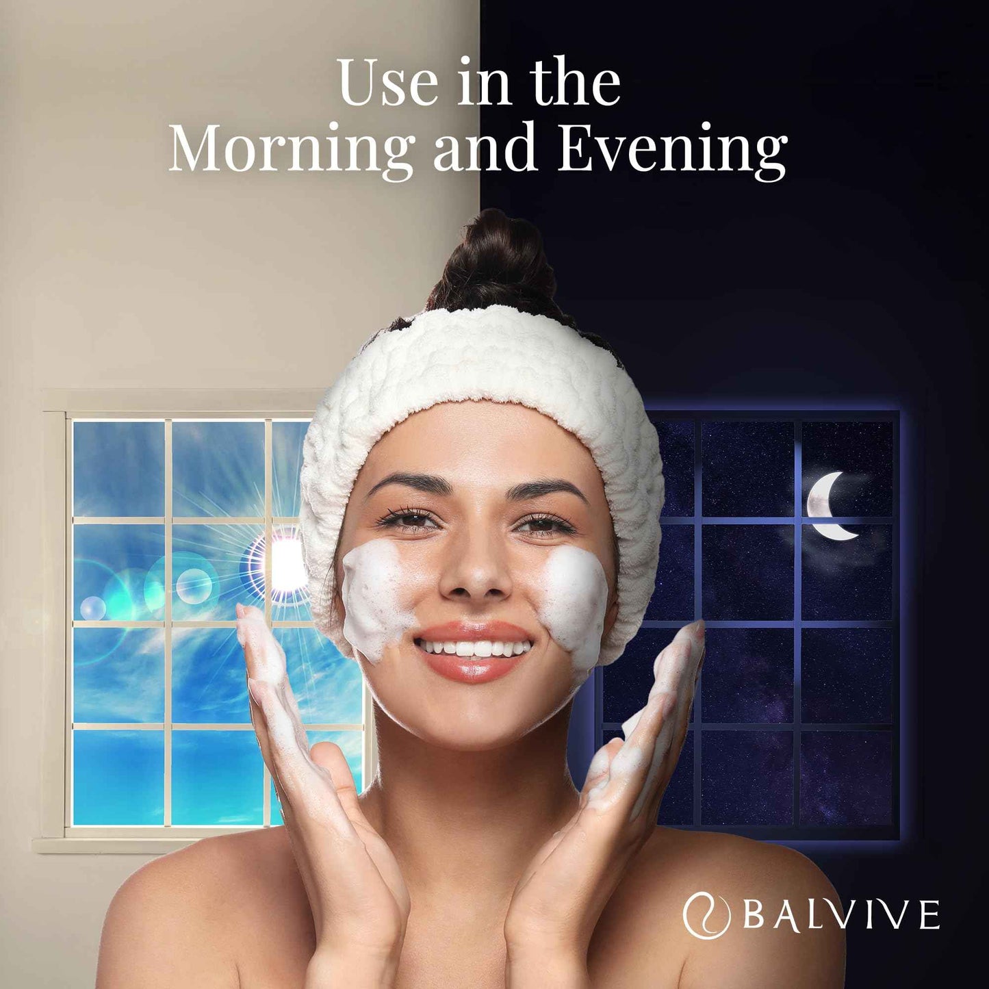 BALVIVE Foaming Facial Cleanser with Salicylic Acid, Glycolic Acid & Lactic Acid & Green Tea Extract– Face Wash for Acne, Oily & Sensitive Skin – Makeup Remover & Pore-Cleansing Skincare 6.7 fl oz