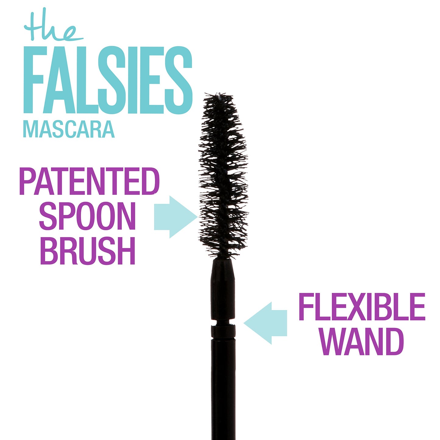 Maybelline Volum' Express The Falsies Waterproof Mascara, Volumizing and Separating Make Up Formula, Blackest Black, 1 Count