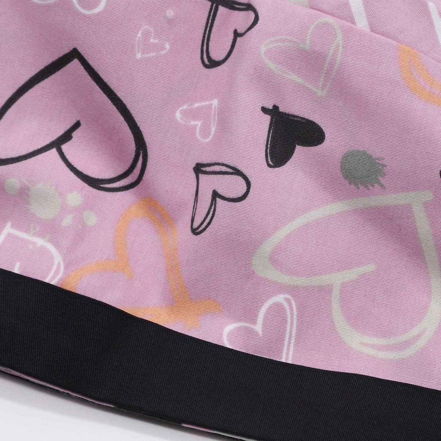 Hotme Working Cap with Buttons and Sweatband Adjustable Ribbon Tie Ponytail Hats for Women,Long Hair Head Covers Hair Caps