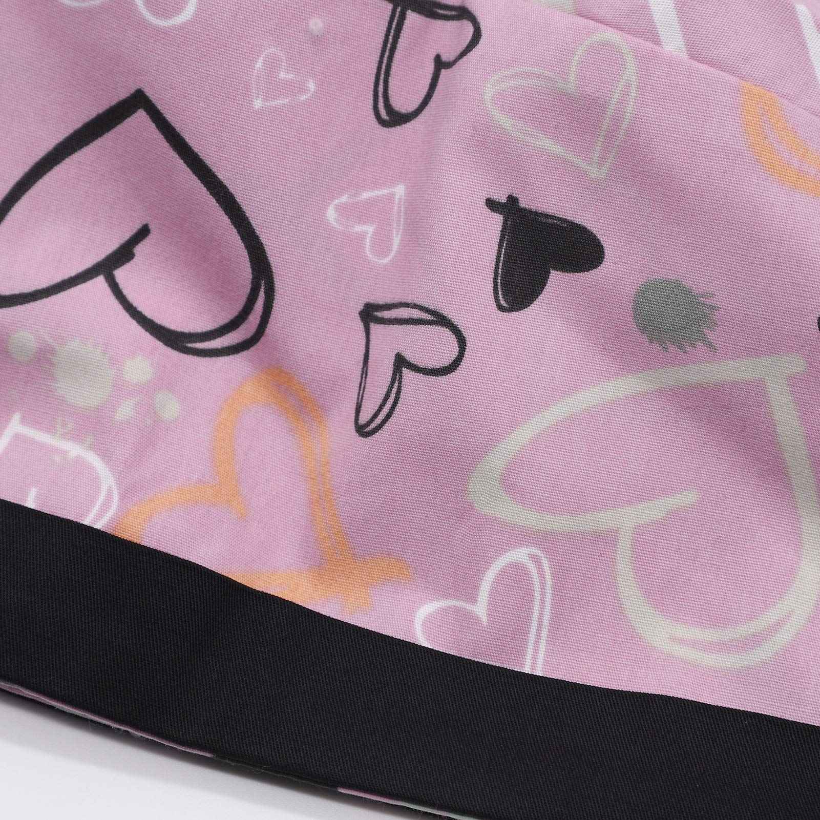 Hotme Working Cap with Buttons and Sweatband Adjustable Ribbon Tie Ponytail Hats for Women,Long Hair Head Covers Hair Caps