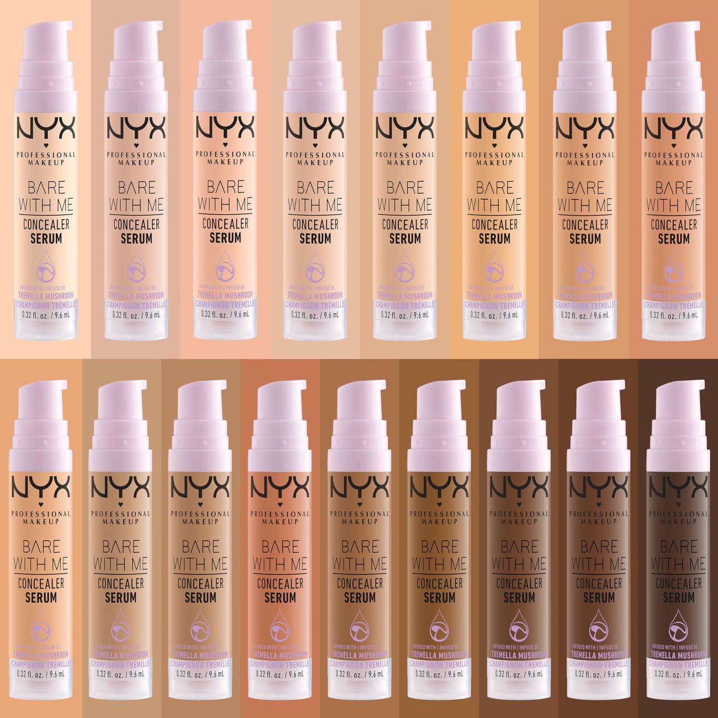 NYX PROFESSIONAL MAKEUP Bare With Me Concealer Serum, Up To 24Hr Hydration - Vanilla