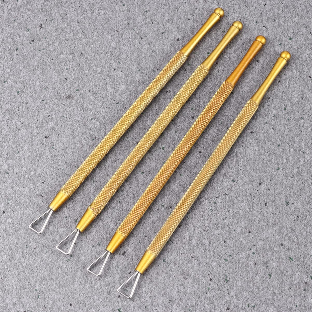 8 Pcs Triangular Design Cuticle Peller Nail Art Pusher Nail Art Scraper Stainless Steel Nail Gel Remover Nail Art Removing Tool