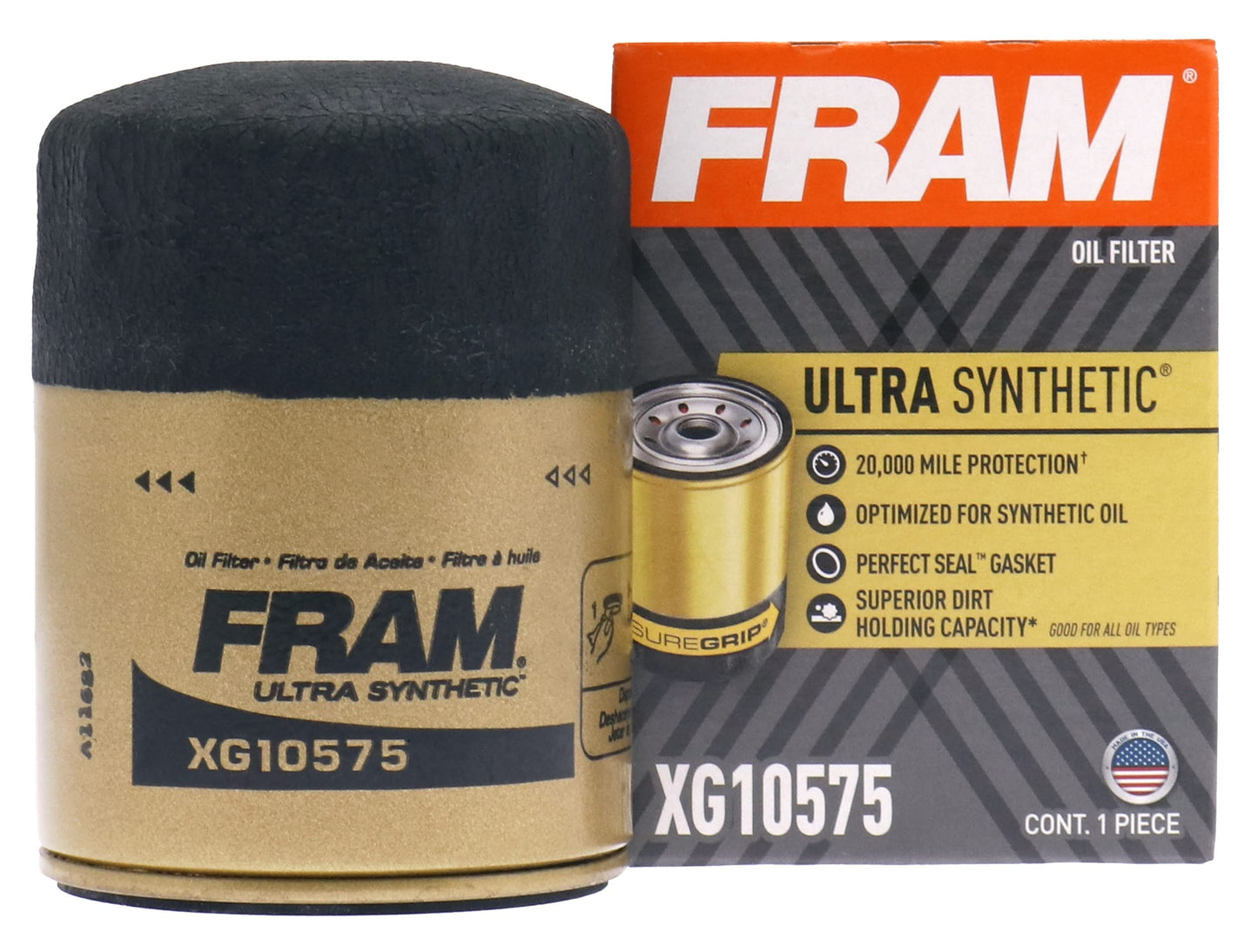 Castrol GTX Full Synthetic 0W-20 Motor Oil (5 Quarts) and FRAM Ultra Synthetic Automotive Replacement Oil Filter (XG10575)