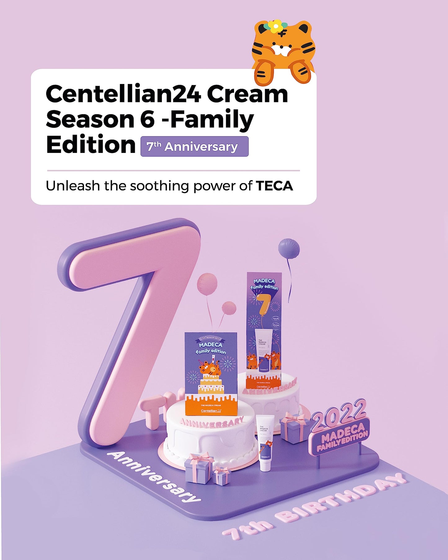 CENTELLIAN 24 Madeca Cream (Special Edition - Family, 2.4fl oz) - Centella Moisturizer for Face, Korean Skin Care. Dry, Sensitive Skin. TECA, Centella Asiatica, Madecassoside.