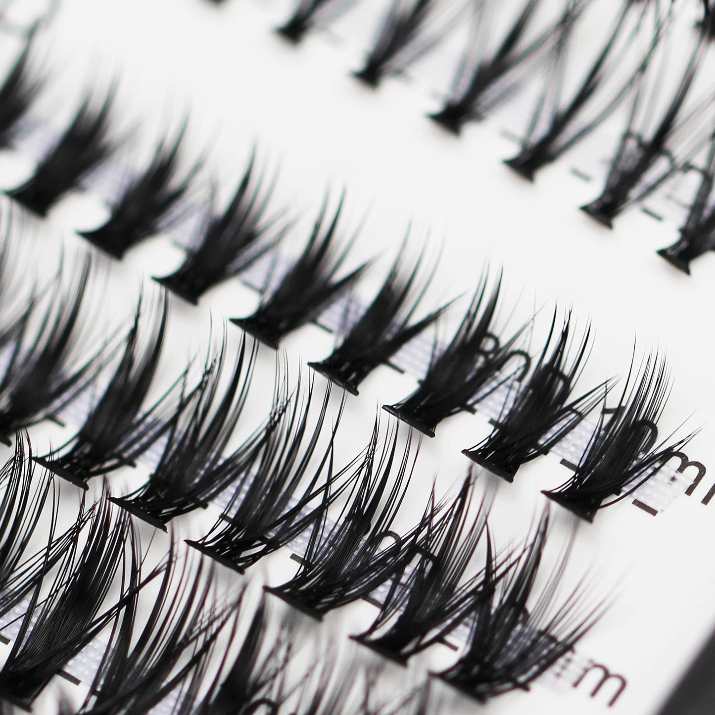 Bodermincer Lash Extension 240pcs C Curl 10D/20D Cluster Mixed, 8/9/10/11/12mm,10/11/12/13/14mm,12/13/14/15/16mm Mixed 8-10-12-14-16mm MIX Individual Cluster Lashes (50D-D Curl-9mm)