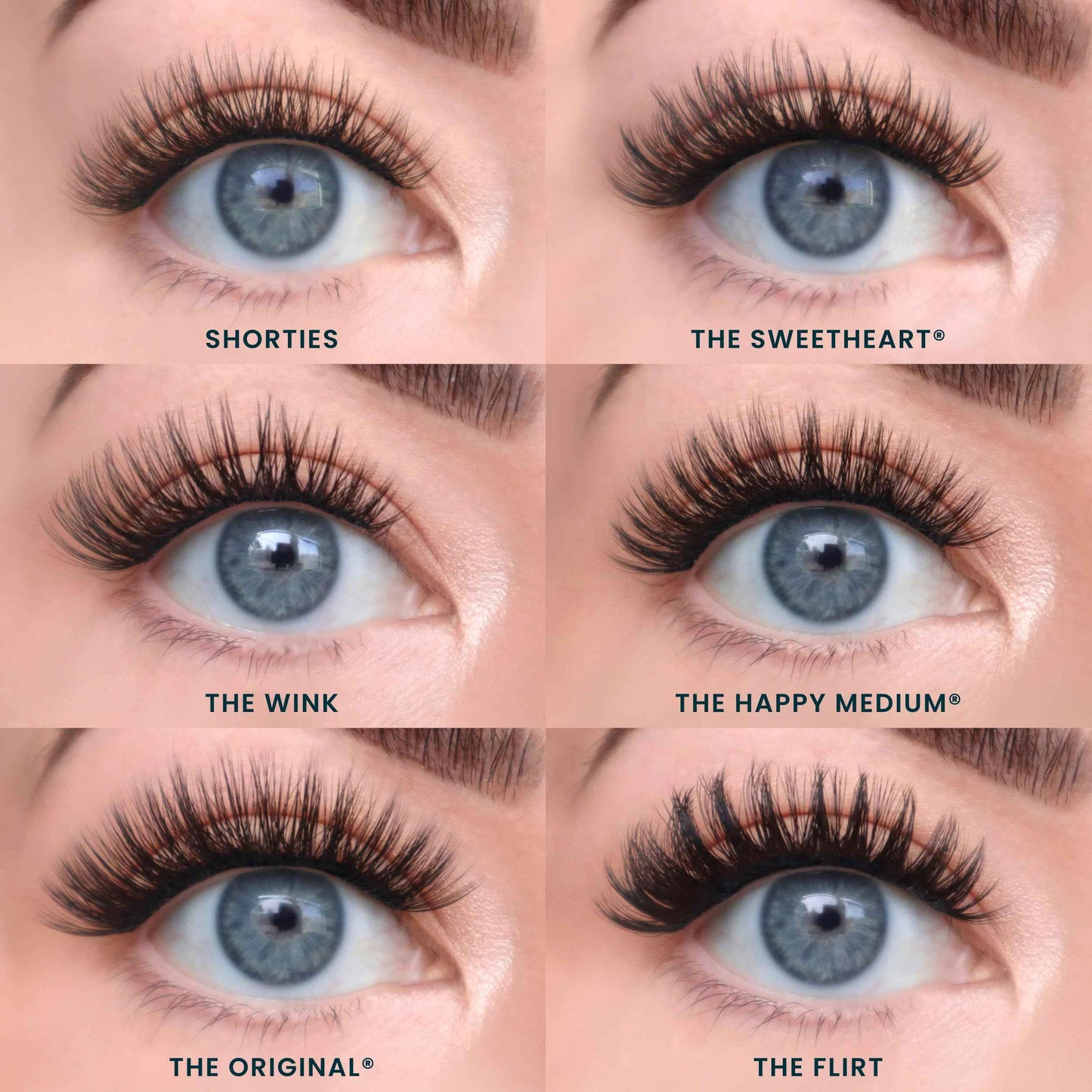 FlutterHabit Classic Collection Box, DIY Lash Extensions, Lash Clusters Kit, Up to 10 Day Wear, Natural & Classic Lashes, Salon Quality Eyelashes Extensions, 6 Sets of Lashes, No Lash Glue Included