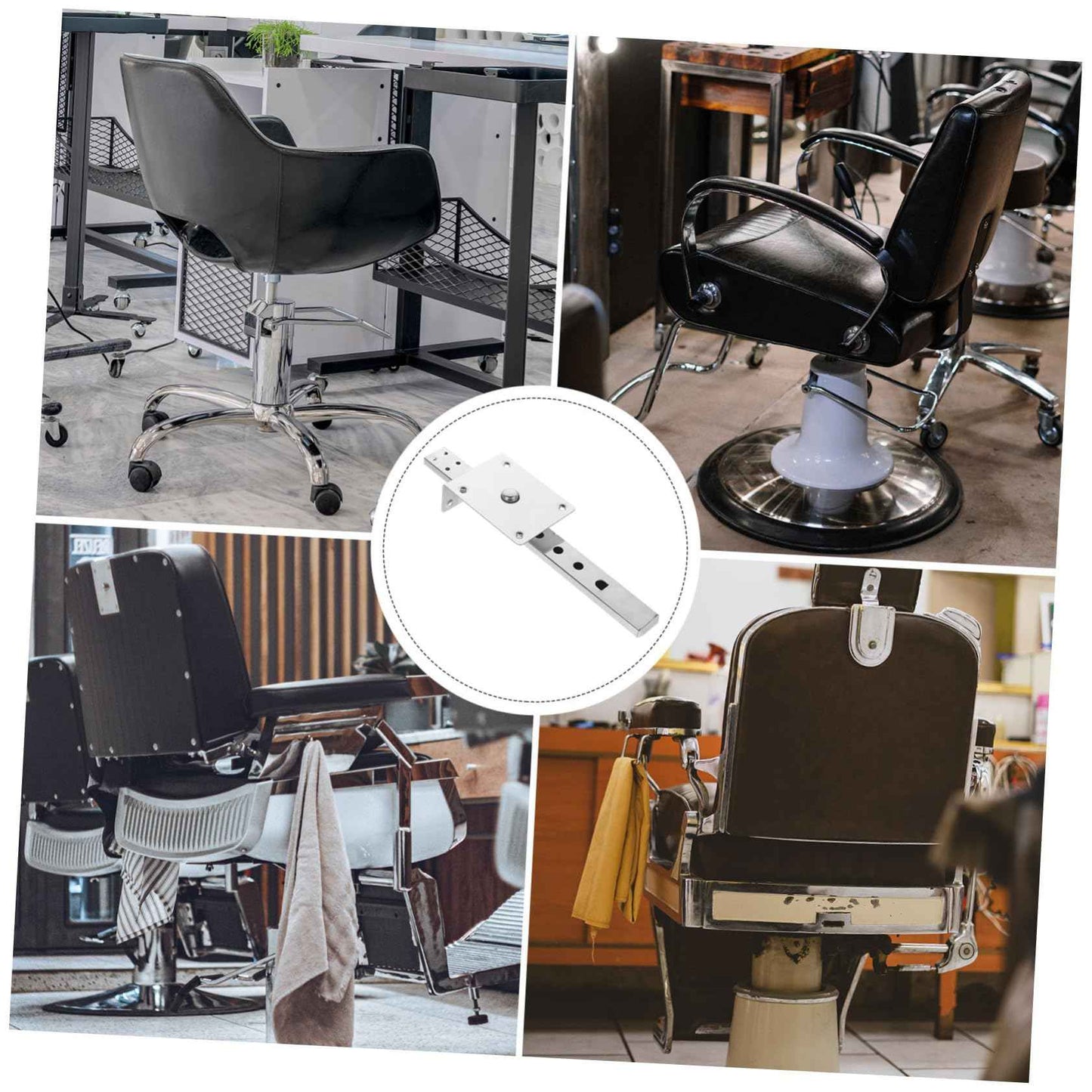 Beatifufu Salon Chair Headrest Bracket Replacement Durable Barber Chair Headrest Support Compatible with Salon Chair Accessories Easy Installation Barber Chair Parts