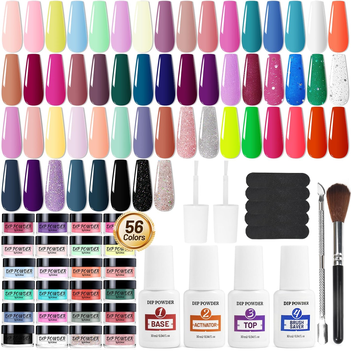 OpenLive 60Pcs Nail Dip Powder Kit—Suitable For Professionals And Beginners, a Good Choice For a Gift For a Lady!