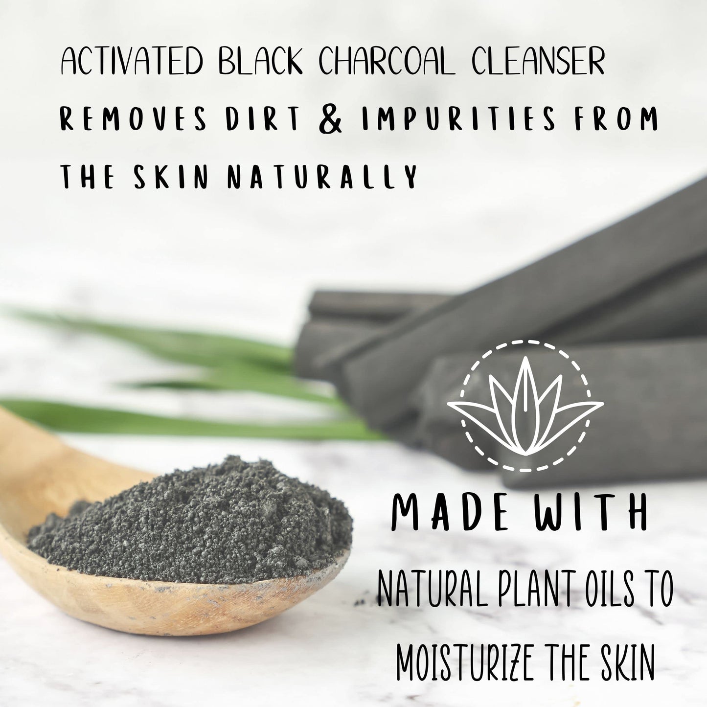 BLUEBYRD Soap Co. Activated Charcoal Natural Soap Bar for Men | Charcoal Helps Acne, Blackheads, Eczema, Psoriasis, Sensitive Skin | Vegan Charcoal Body Soap & Facial Cleanser for Oily Skin (BLACK)