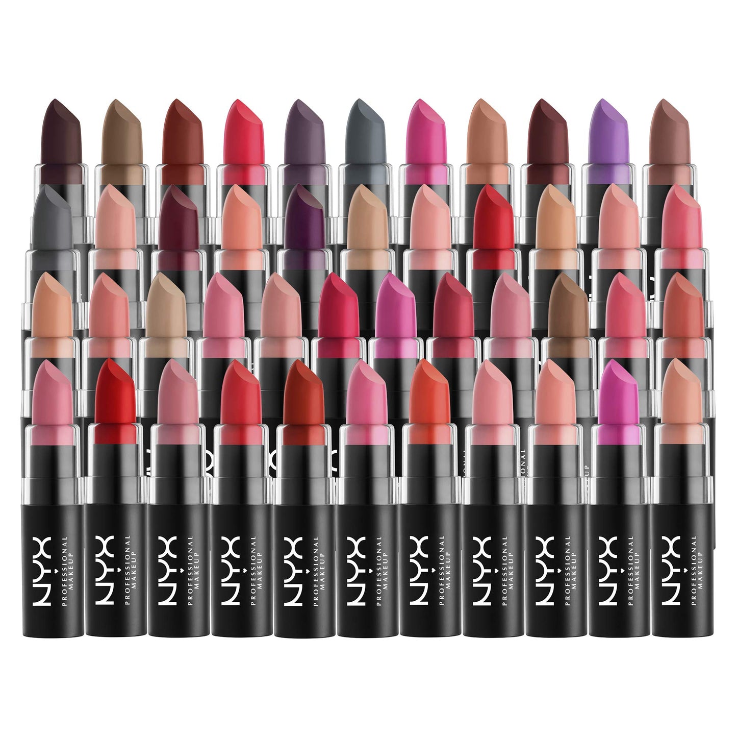 NYX Matte Lipstick MLS04 - Pale Pink (Light blue-toned Pink) Long Lasting Lipsticks Net Wt. 0.16 oz