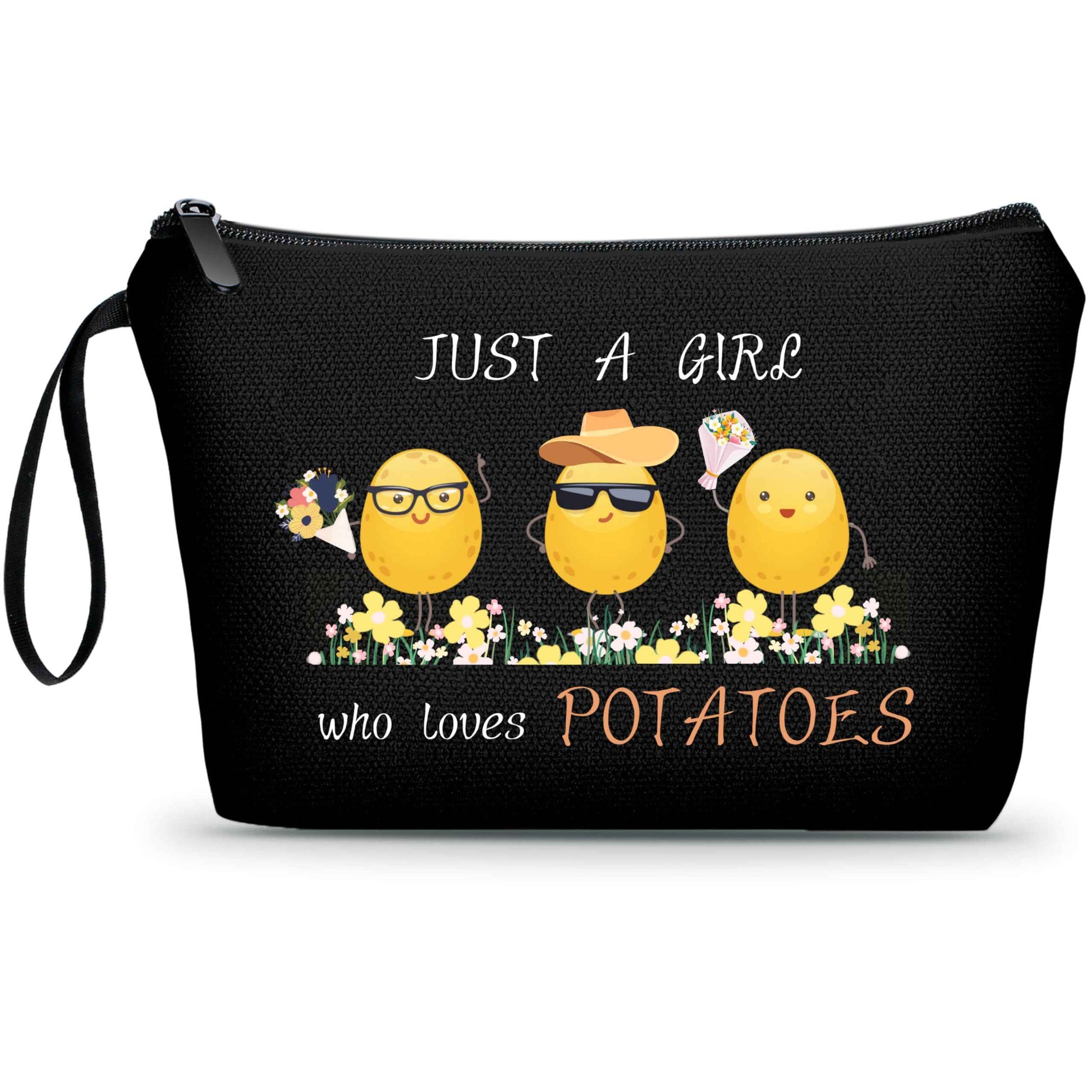 Potato Gifts,Teenage Girl Gifts,Cute Potato,Best Friend Birthday Gifts,Just A Girl Who Loves Potatoes,Presents for Teen Girls,Small Cosmetic Bag for Purse,Funny Gifts