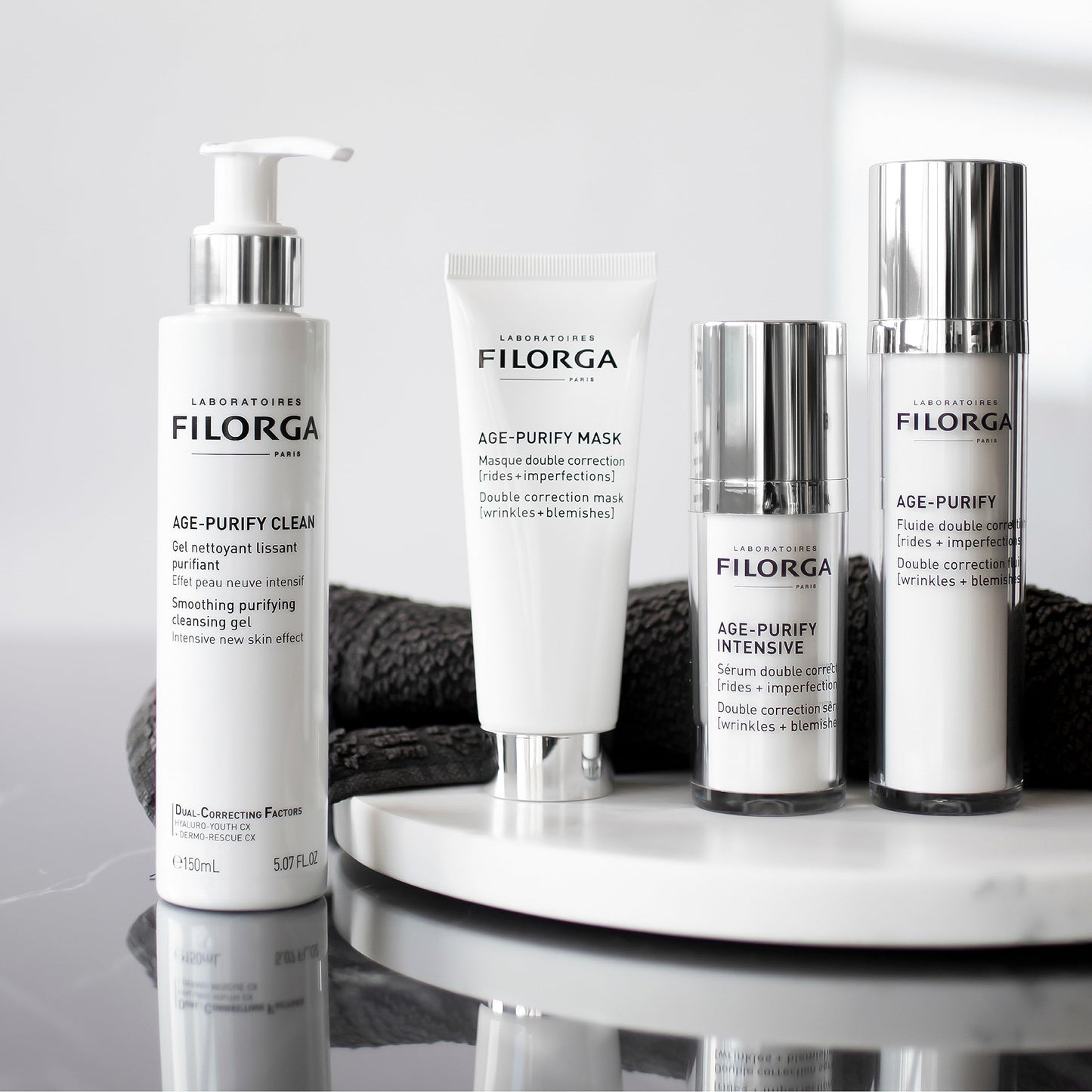 Filorga Age-Purify Face Cleansing Gel, Smooth and Purify Skin with A Foaming Gel Enriched With Polysaccharides to Remove Impurities and Protect Against External Pollutants, 5.07 fl. oz.