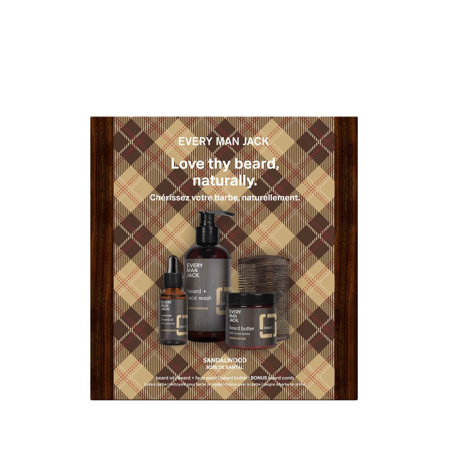 EVERY MAN JACK Sandalwood Beard Kit, 1 EA