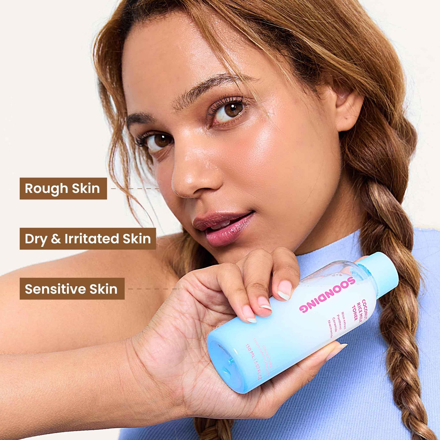 SOONDING Coconut Rice Milk Toner | Calming Hydration, Smooth Skin Texture and Strengthen Skin Barrier with Rice, Panthenol, Ceramide, AHA | Fragrance-Free, Korean Skin Care (150ml/ 5.07 fl oz)