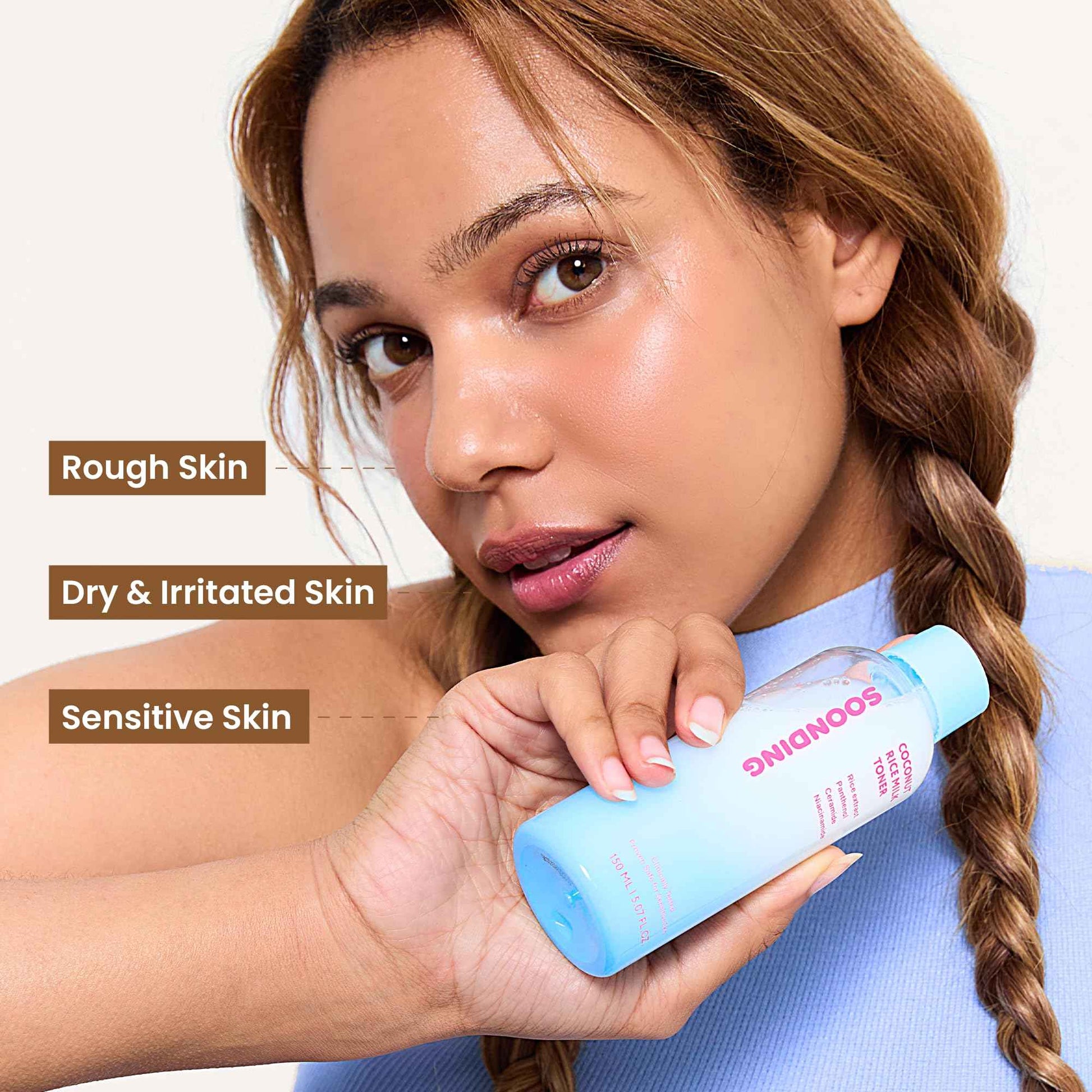 SOONDING Coconut Rice Milk Toner | Calming Hydration, Smooth Skin Texture and Strengthen Skin Barrier with Rice, Panthenol, Ceramide, AHA | Fragrance-Free, Korean Skin Care (150ml/ 5.07 fl oz)