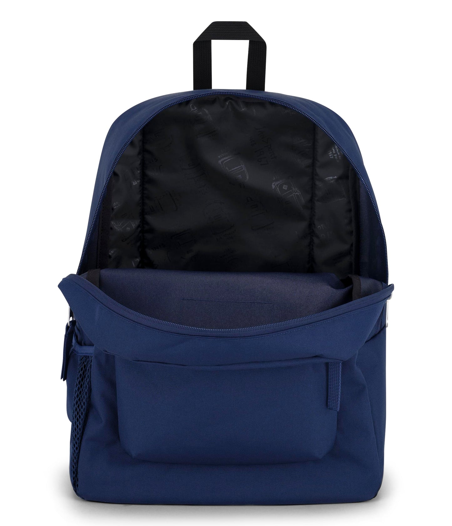 JanSport Cross Town Backpack 17" x 12.5" x 6" - Simple Bag for Everyone with 1 Main Compartment, Front Utility Pocket - Premium Class Accessories - Navy