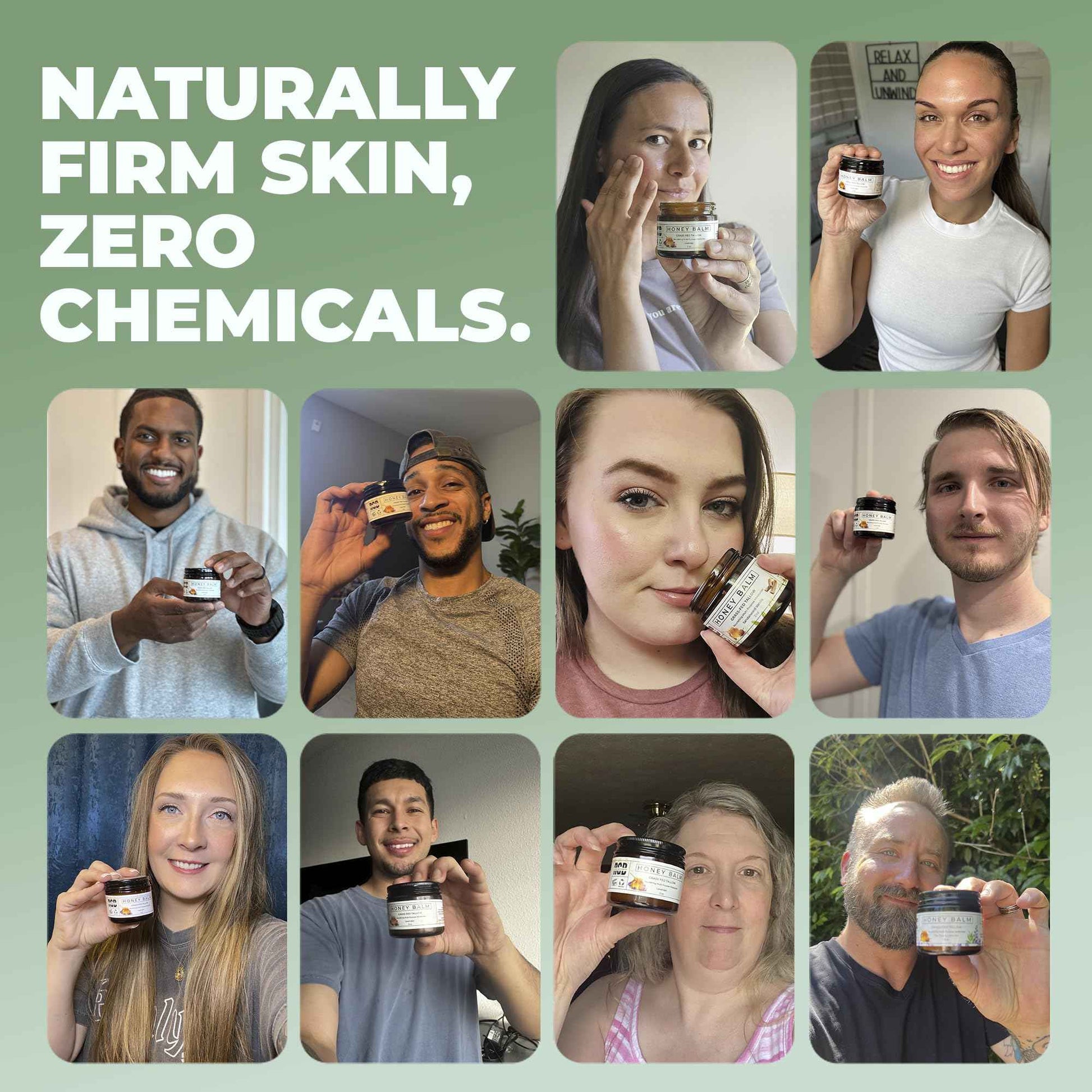 Really Good Blends - Tallow Honey Balm, Organic Body Butter, Grass-Fed Beef Tallow for Skin, Soothing All-Natural Moisturizer for Body and Face | Made in USA - 2 oz (Lavender)