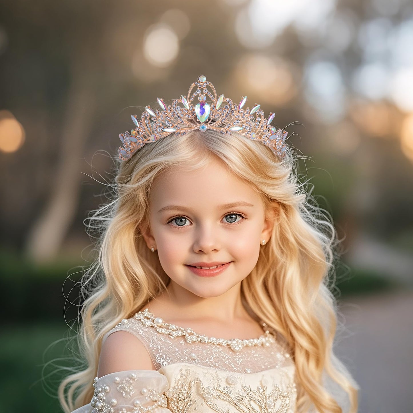 Kamirola Crystal Crowns and Tiaras Headband for Girl or Women Birthday Party Wedding Prom Bridal Christmas Valentine,Gothic Halloween Costumes