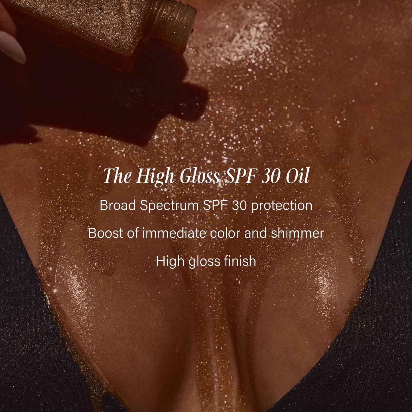 + Lux Unfiltered N°30 Shimmer Body Oil with SPF 30 - Hydrating & Nourishing High Gloss Tanning Oil, Instant Bronze Shimmer Sunscreen - Oxybenzone Free - Broad Spectrum Sunscreen SPF 30