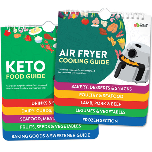 Air Fryer & Keto Cookbook Magnets - Set of 2 (7”x6”) - Air Fryer Accessories & Keto Meal Plan Cookbook - Airfryer Kitchen Accessories - Keto Foods & Keto Diet Book For Beginners - Kitchen Gadgets 2024