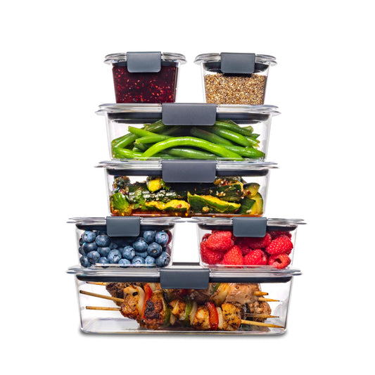 Rubbermaid Brilliance BPA Free Food Storage Containers with Lids