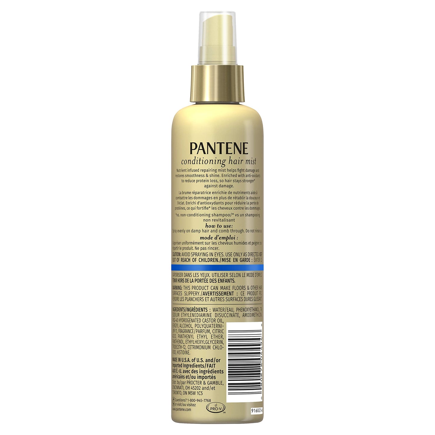 Pantene Pro-V Nutrient Boost Repair & Protect Conditioning Mist Damage Resisting Detangler, 8.5 fl oz