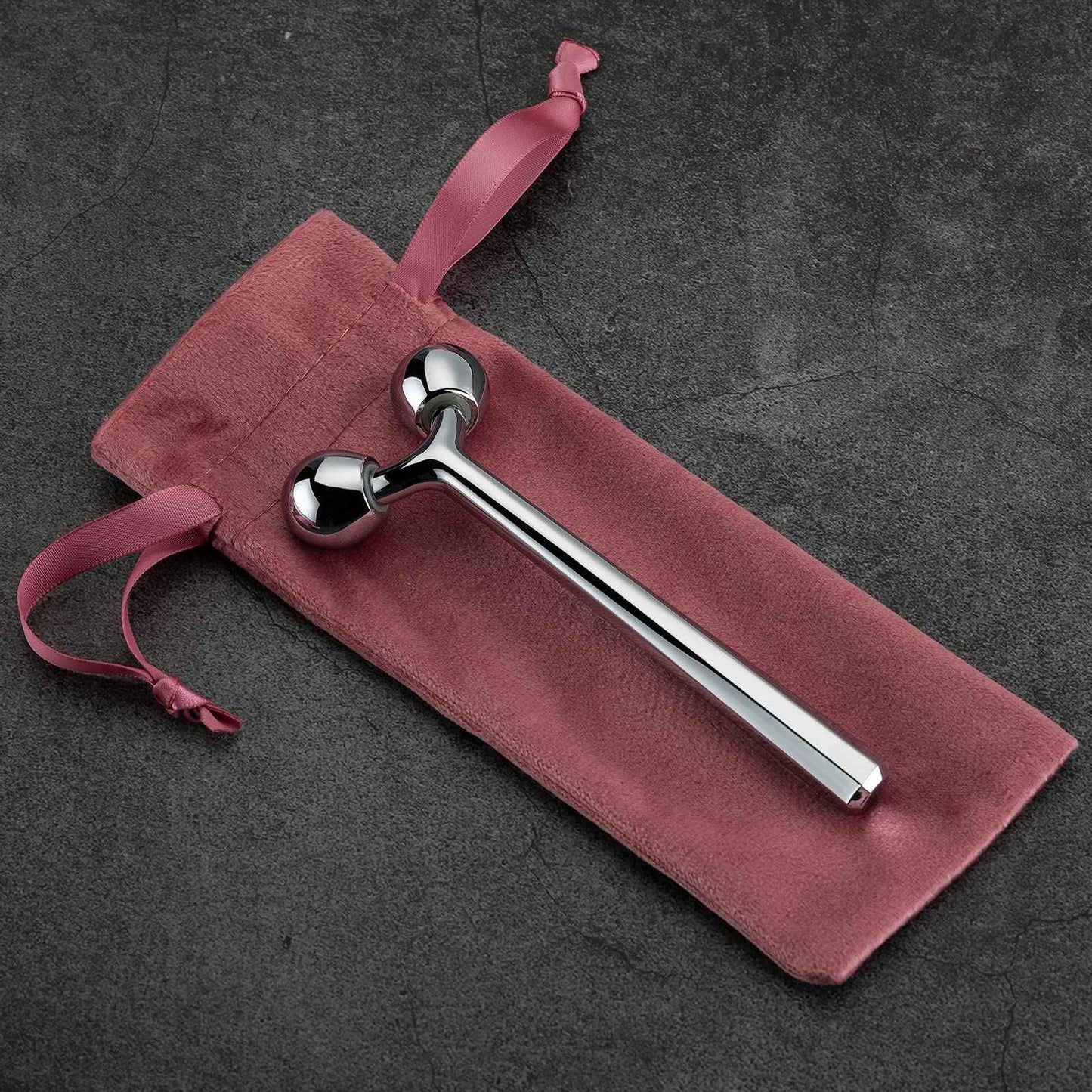 Tekson Faical Roller Massager and 3PCS Eye Roller Cream, 3D Metal Face Massage Tool for Reduce Puffines