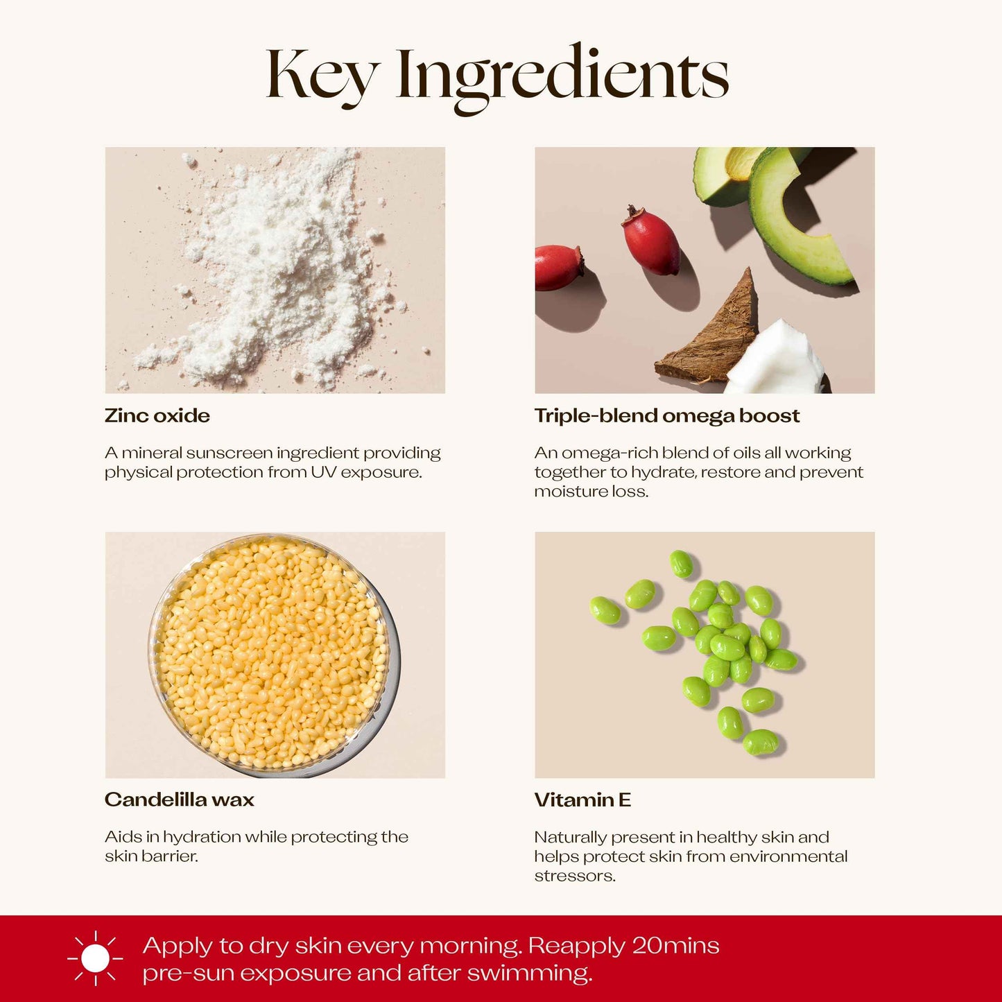 Trilogy SPF 60+ Omega-Boost Sunscreen, Natural, Broad Spectrum Protection for Daily Use with Rosehip Oil, 2.5 fl oz