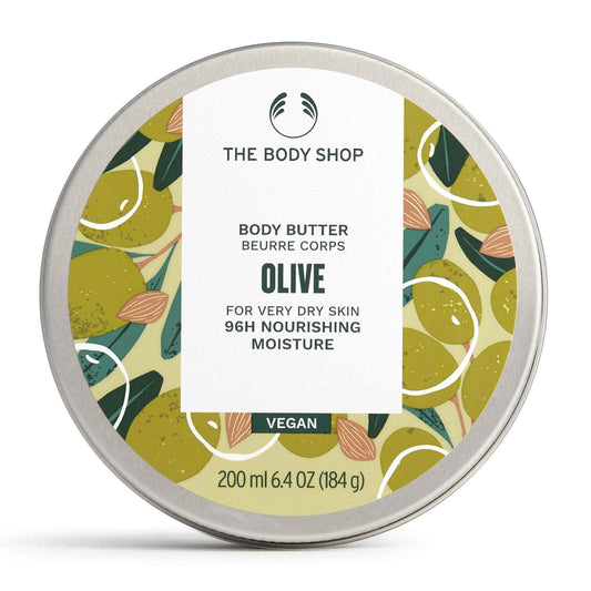 The Body Shop Olive Body Butter – Nourishing & Moisturizing Skincare for Very Dry Skin – Vegan – 6.75 oz