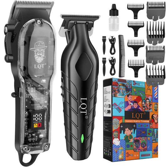 LQT Hair Clippers for Men, Cordless Hair & Beard Trimmer, USB Rechargeable, Lightweight Design for Smooth Operation, Low Noise Grooming Kit