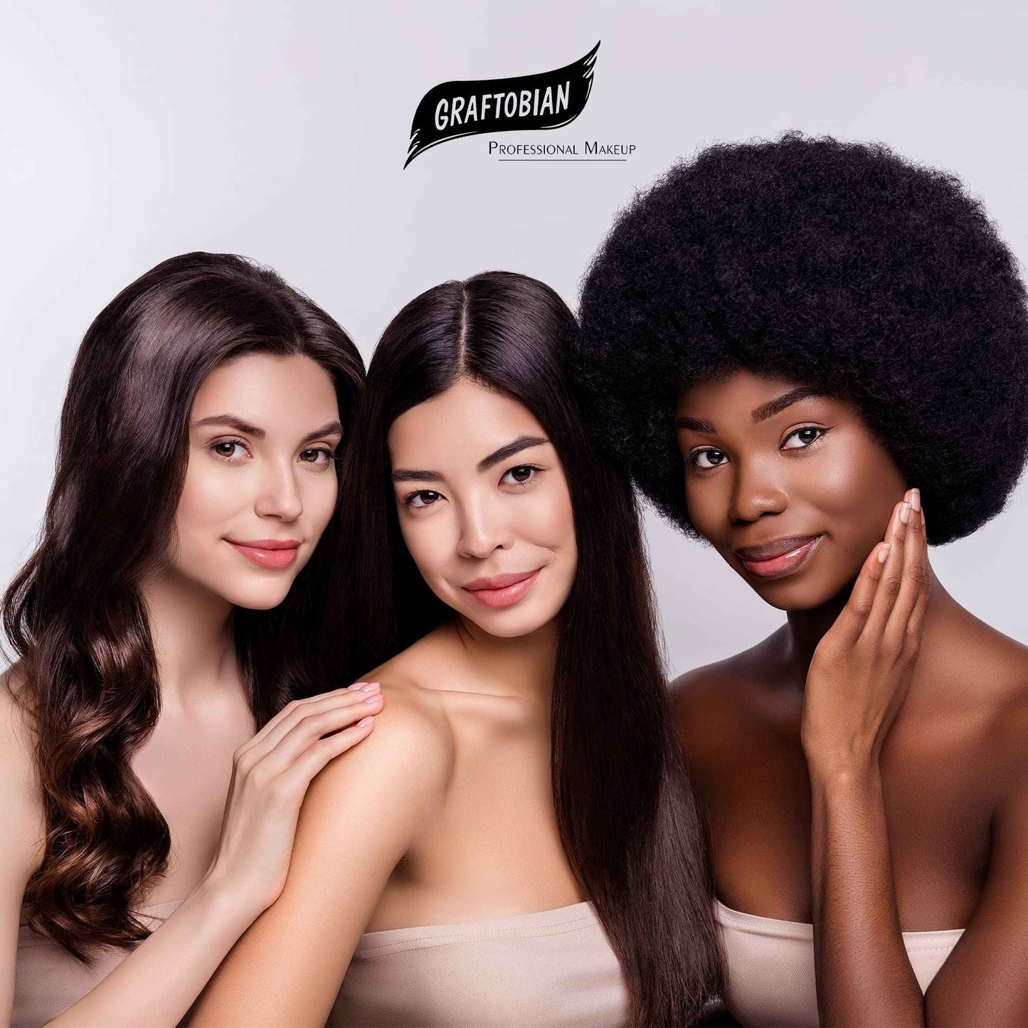 Graftobian HD Glamour Crème Foundation Palette (Warm #3) - High Definition 5 Color Makeup Palette, Cream Based Foundation Concealer and Contour Palette, Full Coverage - Medium/Dark Warm Skin Shades