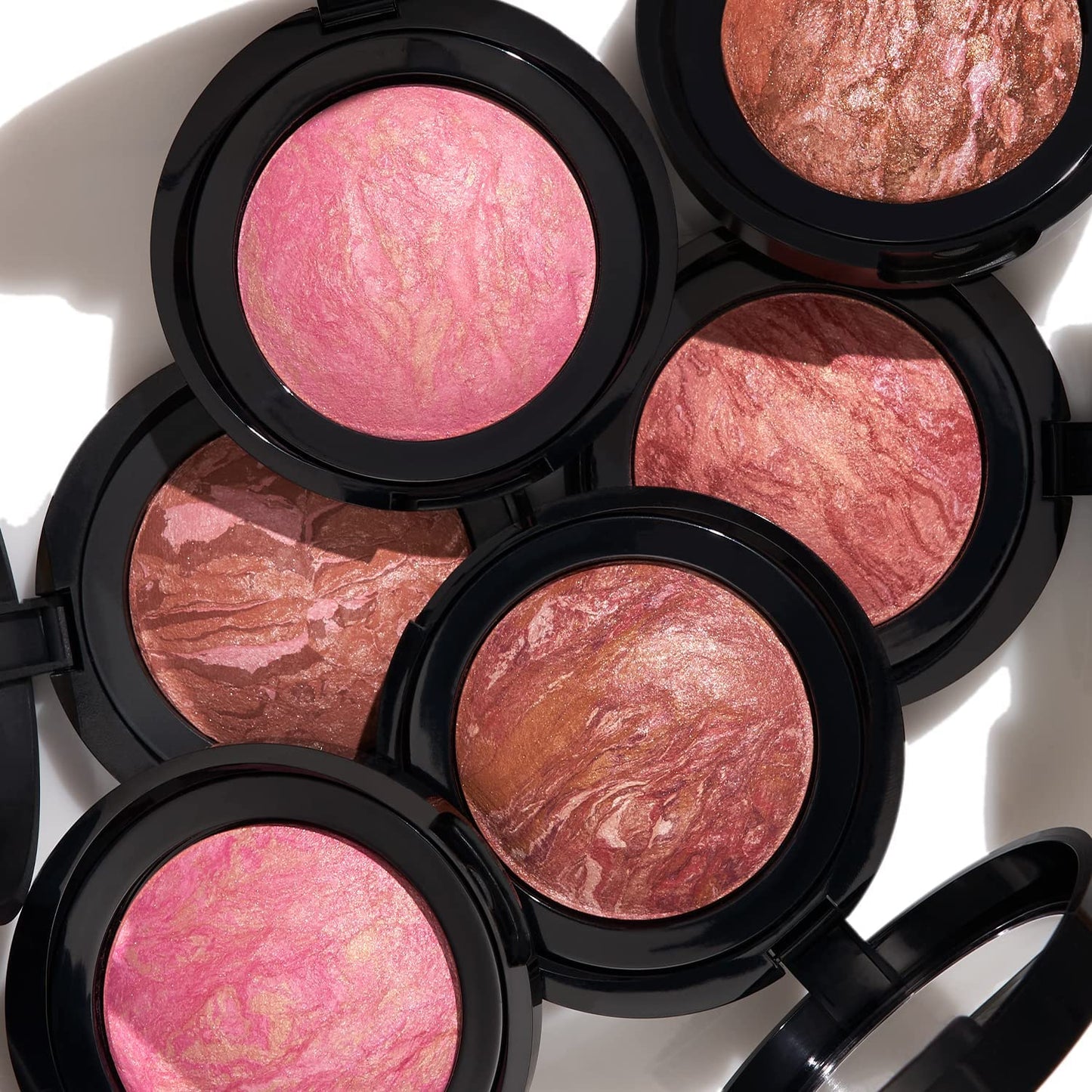 LAURA GELLER NEW YORK Dermatologist Approved - Baked Blush-n-Brighten Marbleized Blush- Sunswept Creamy Lightweight Satin Finish