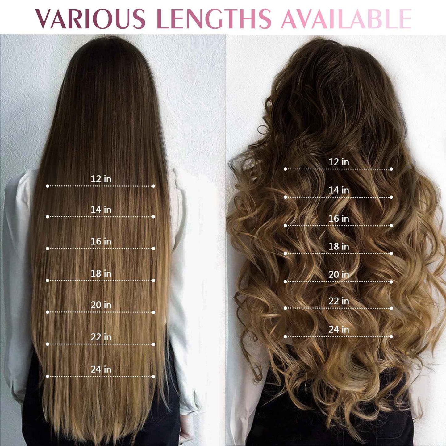 Fimislosion Real Hair Extensions Clip in Human Hair, Seamless Clip in Hair Extensions Real Human Hair, 16 Inch Clip ins extensions for women, Dark Brown to Chestnut Brown and Honey Blonde 120G 7Pcs