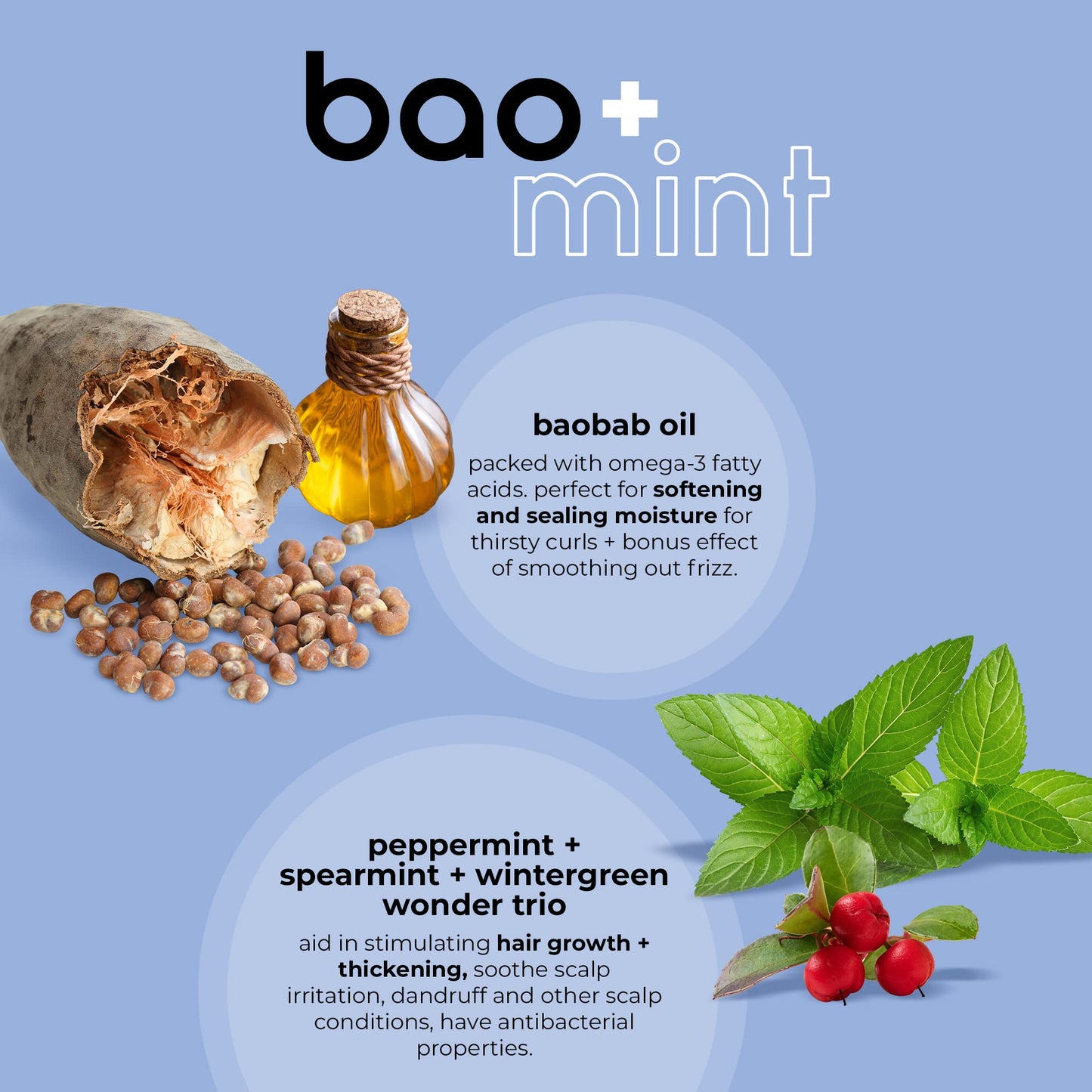 adwoa beauty Mini Baomint™ Deep Conditioning Treatment 3.3 oz/ 94 g.