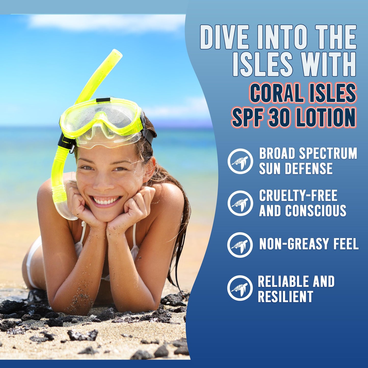 Coral Isles Sunscreen SPF 30 | Hawaii Compliant as Reef Safe | Octinoxate & Oxybenzone Free | Broad Spectrum UVA/UVB Protection | Water Resistant 80 Min. | Fragrance Free | 6 Fl Oz (Pack of 1))