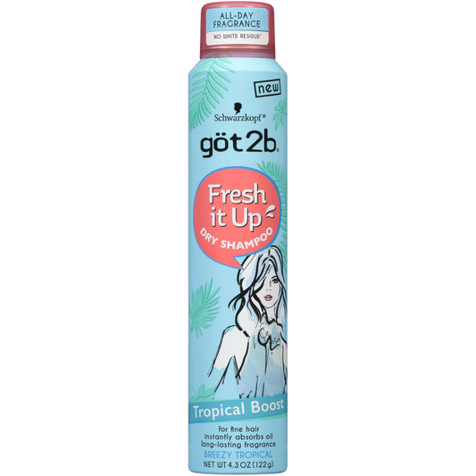 Got2b Fresh It Up Dry Shampoo, Tropical Boost, 4.3 Ounces