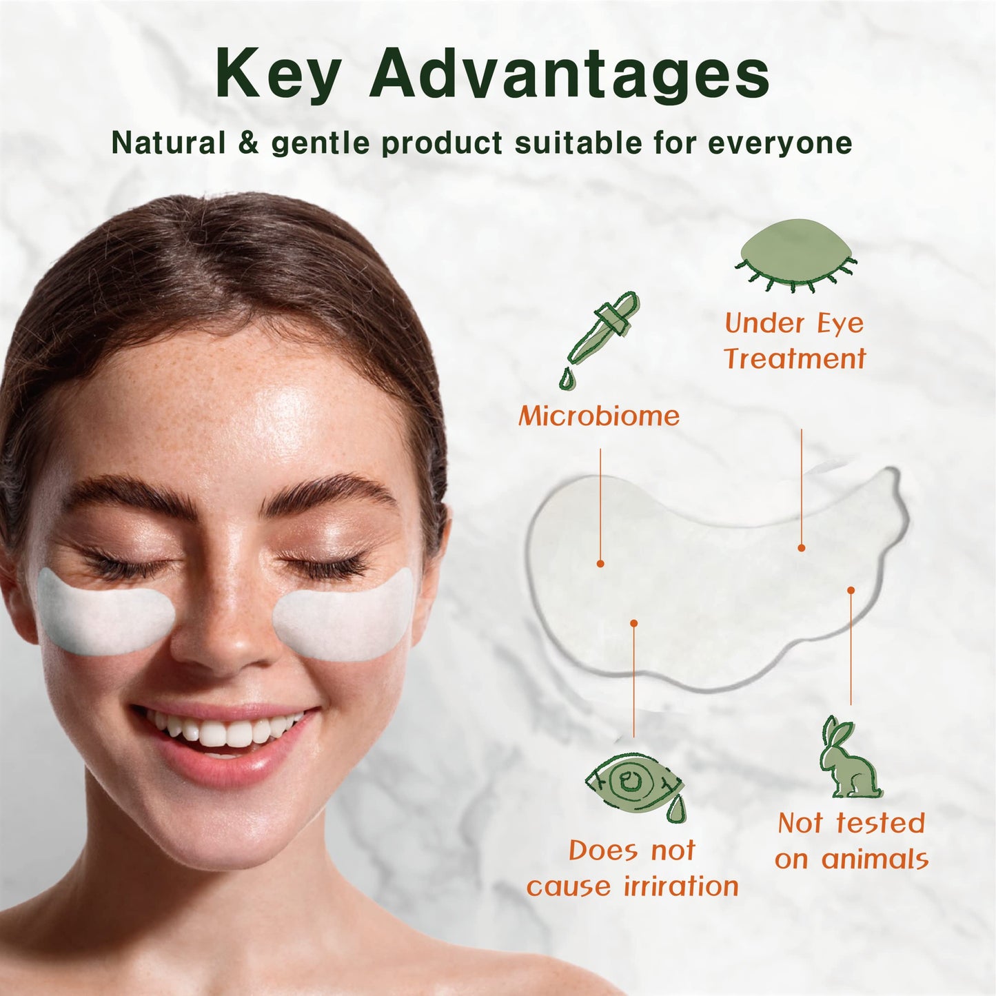 Purederm Cica Calming Under Eye Mask (4 Pack) – Cica Under Eye Patches for Relaxing & Calming