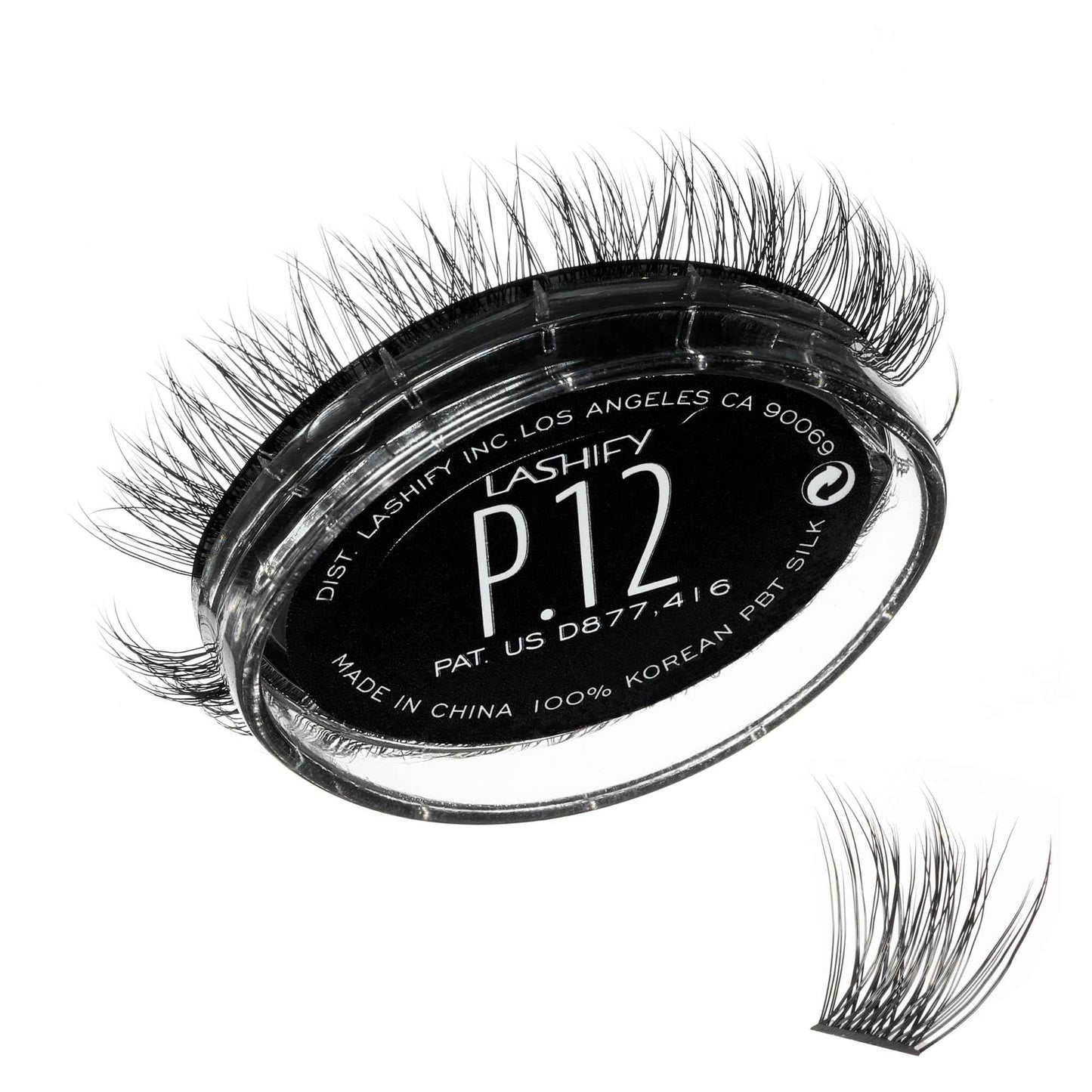 Lashify Plushy 12mm Gossamer Lashes in Black, Easy DIY False Lashes for a Voluminous Yet Still Natural Look