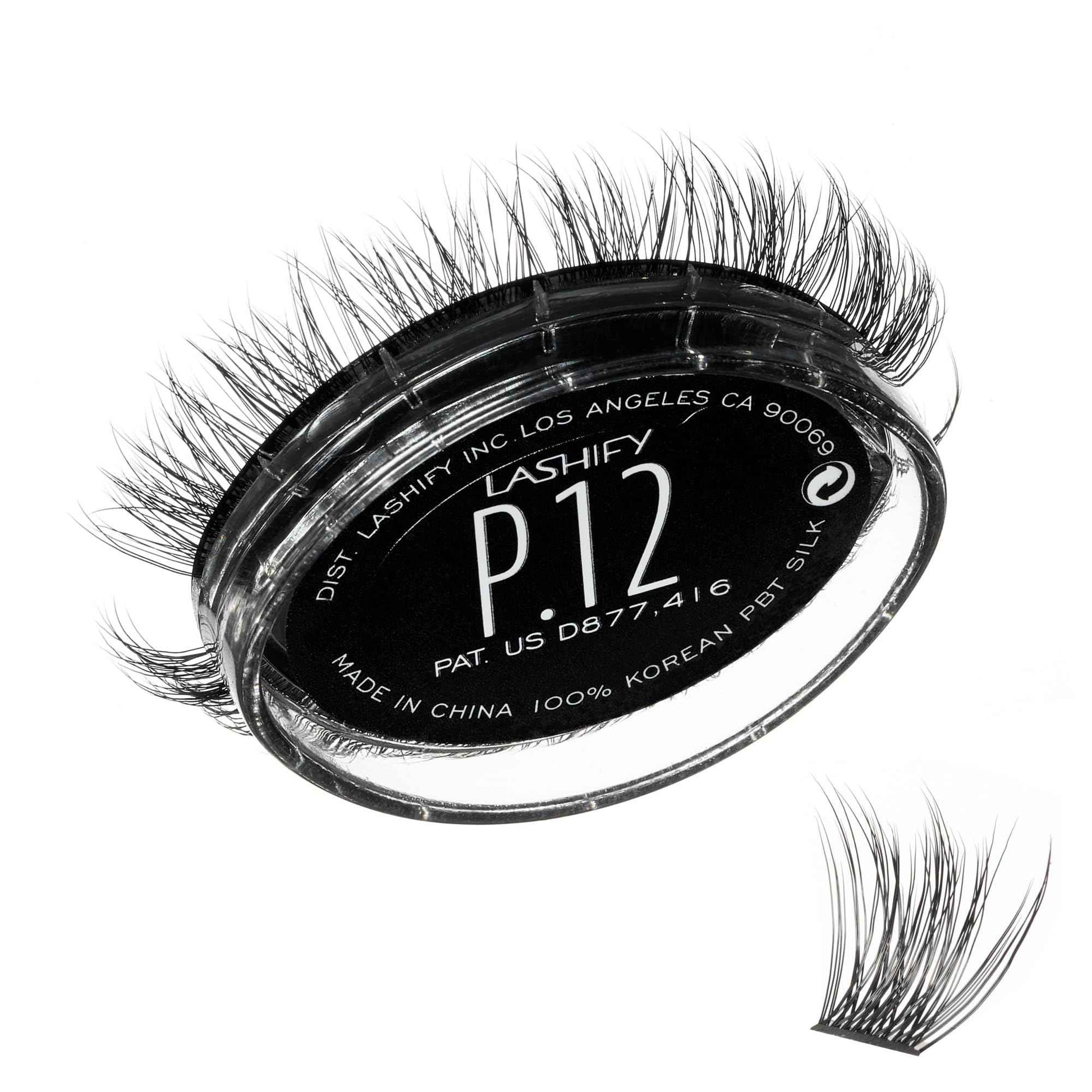Lashify Plushy 12mm Gossamer Lashes in Black, Easy DIY False Lashes for a Voluminous Yet Still Natural Look