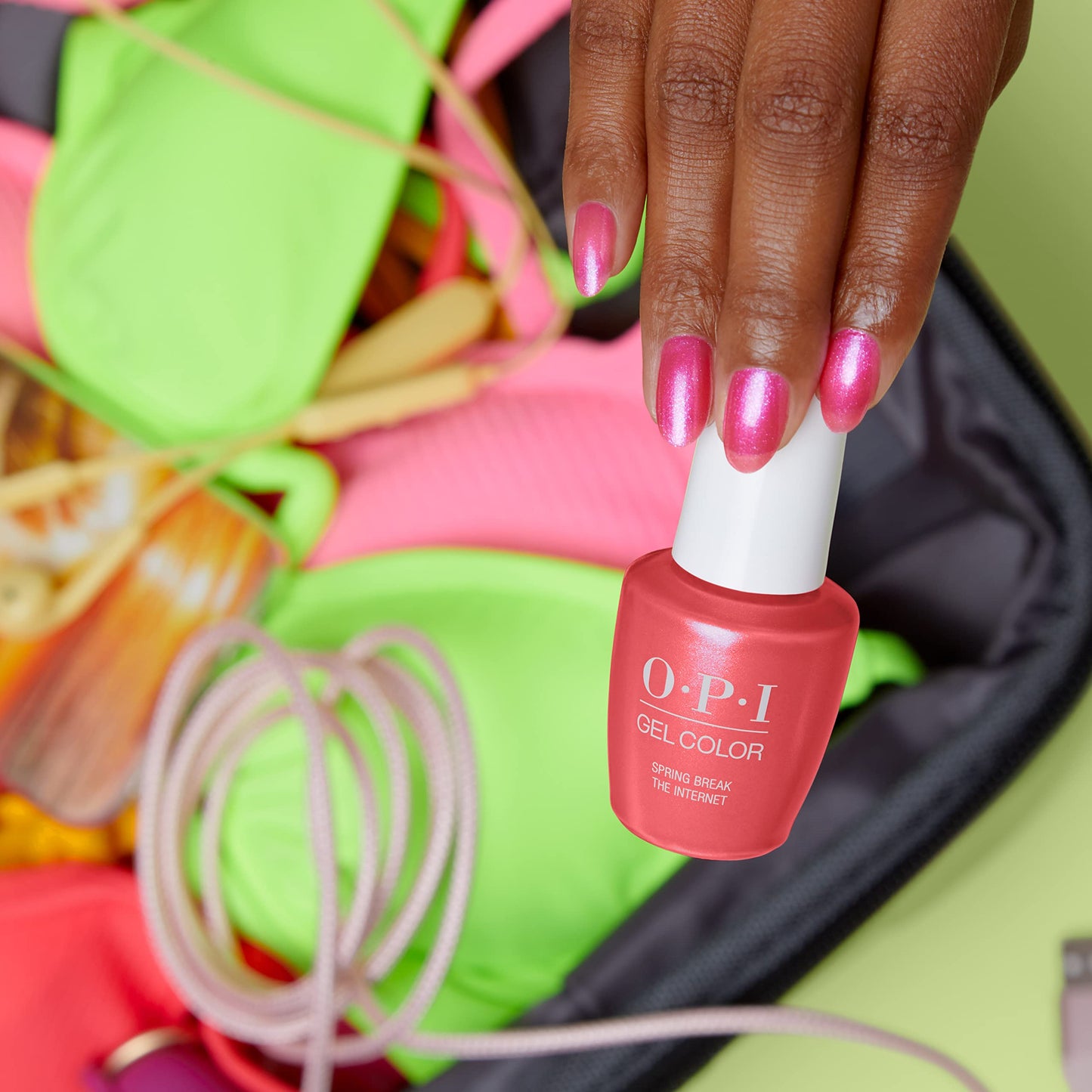 OPI Gel Color, Spring Break the Internet, Pink Gel Nail Polish, me myself Spring ??3 Collection, 0.5 fl oz.