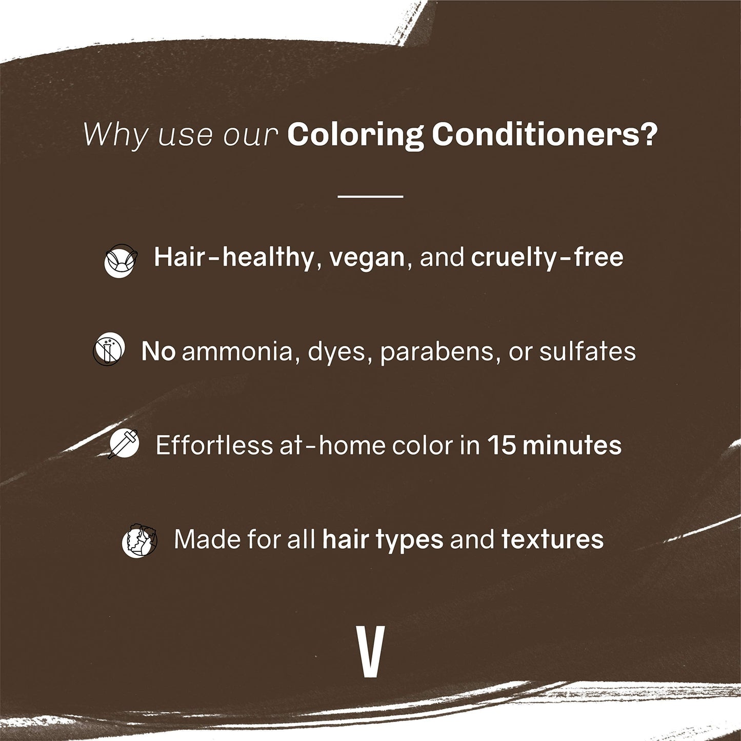 OVERTONE Haircare Semi-Permanent Color Depositing Conditioner with Shea Butter & Coconut Oil, Espresso Brown, Cruelty-Free, 8 oz