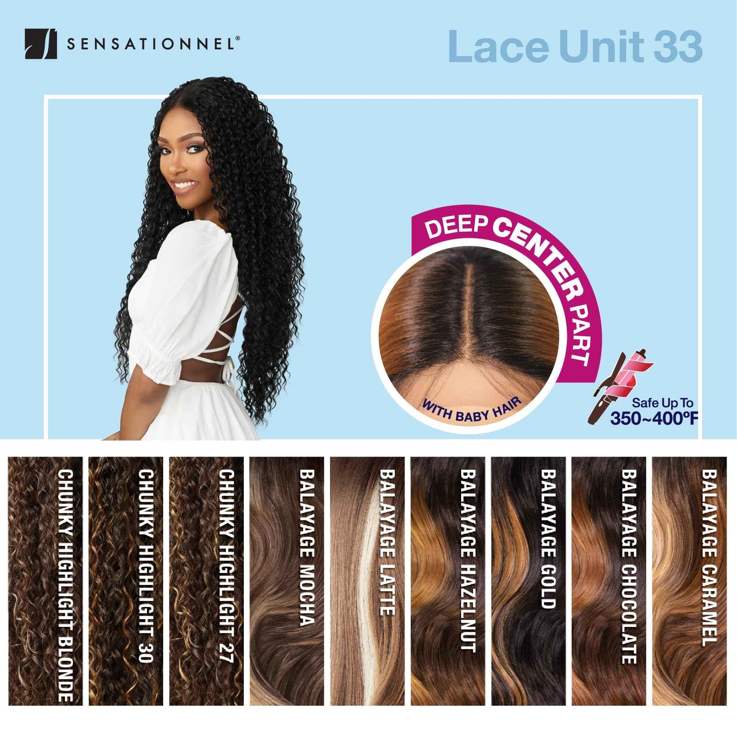 Sensationnel Dashly Wig - Unit 33 Non Lace Cap Ready to Wear Ear to Ear Lacepart Synthetic (CH27)