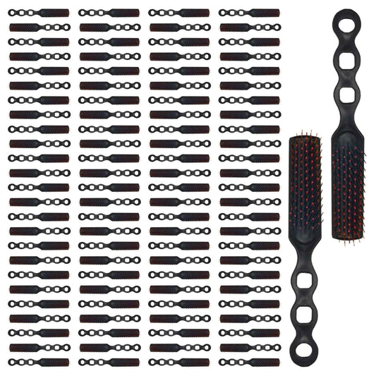 Hyuetrsa 100 Pack Bulk Hair Brushes for Homeless,Black Hairbrush Detangling Brush Vent Hairbrush Comb Hair Brush for Curly Hair Suitable for Homeless,Shelter,Hotel,Nursing Home,Charity Church