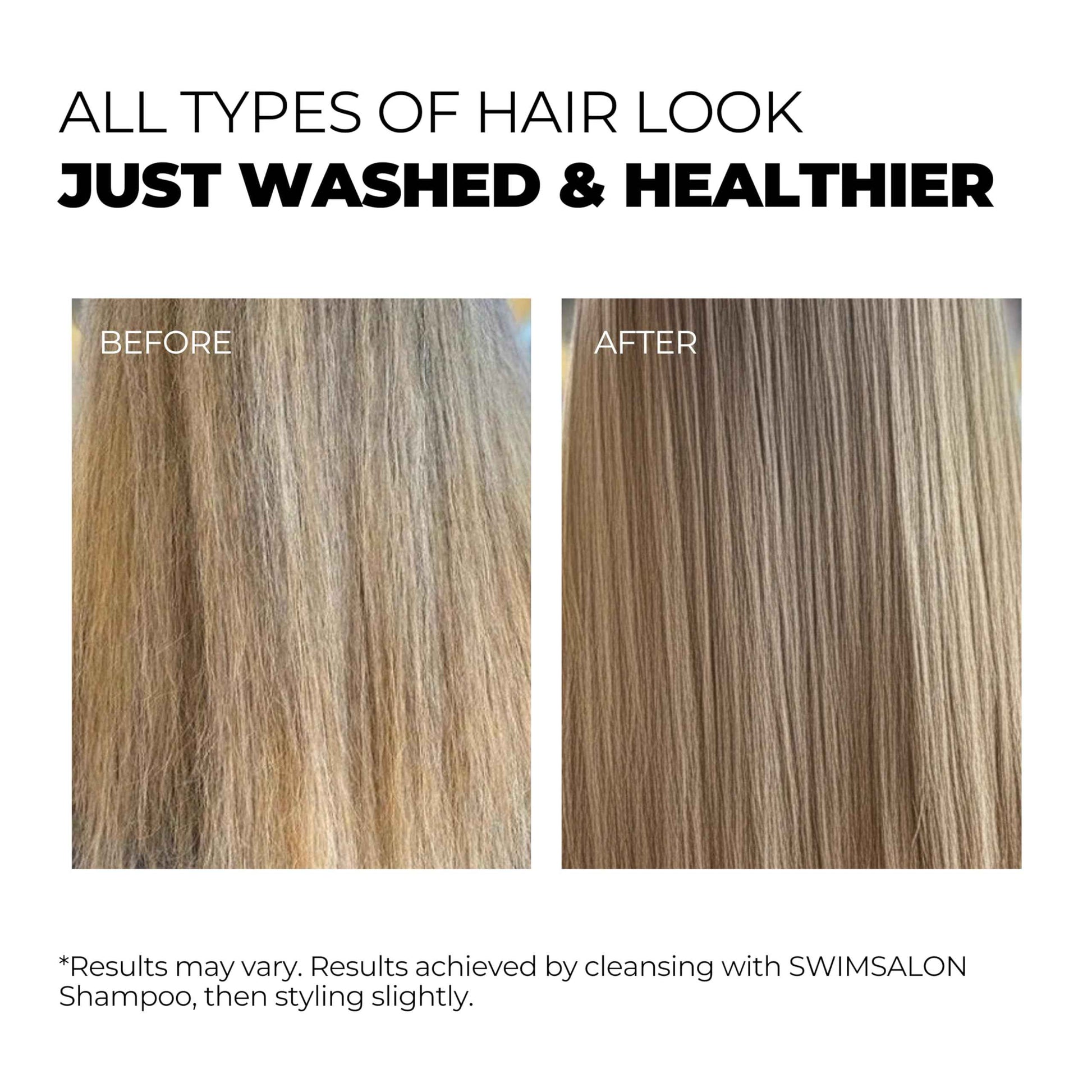 SWIM SALON Chlorine Removing Shampoo for Swimmers | Vitamin C | Clarifying & Hydrating | Free of Sulfates, Silicones, Parabens (10.58 oz / 300g, Pack of 2)