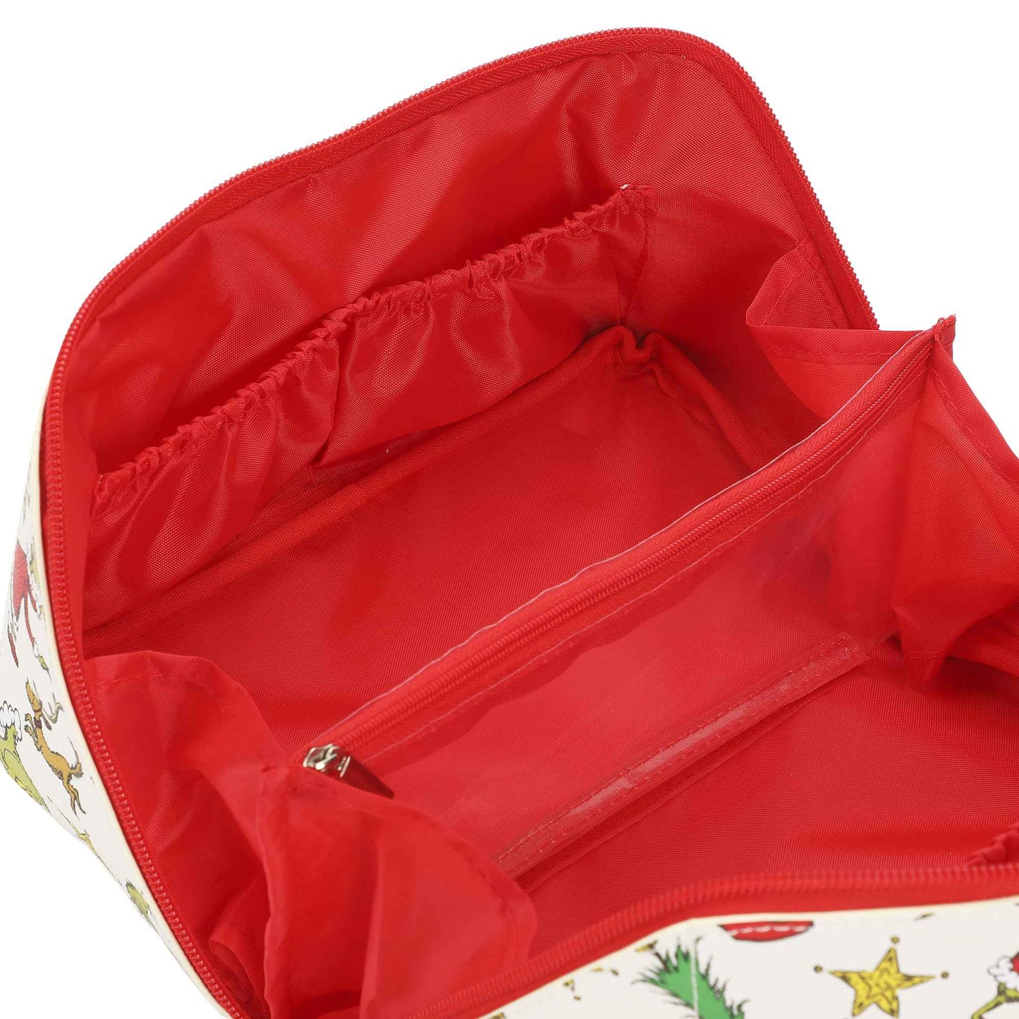 Bioworld The Grinch Holiday All-Over Print Women's Novelty Cosmetic Bag