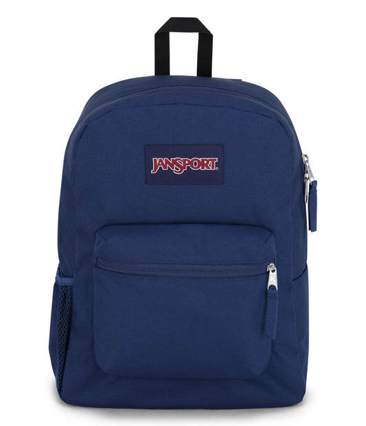 JanSport Cross Town Backpack 17" x 12.5" x 6" - Simple Bag for Everyone with 1 Main Compartment, Front Utility Pocket - Premium Class Accessories - Navy