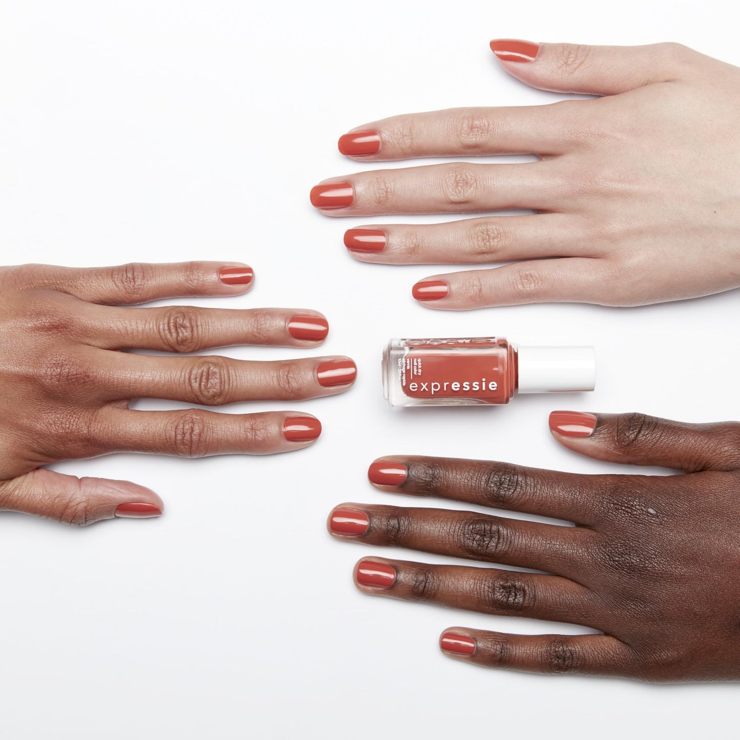 essie expressie, Quick-Dry Nail Polish, 8-Free Vegan, Burnt Orange, In A , 0.33 fl oz