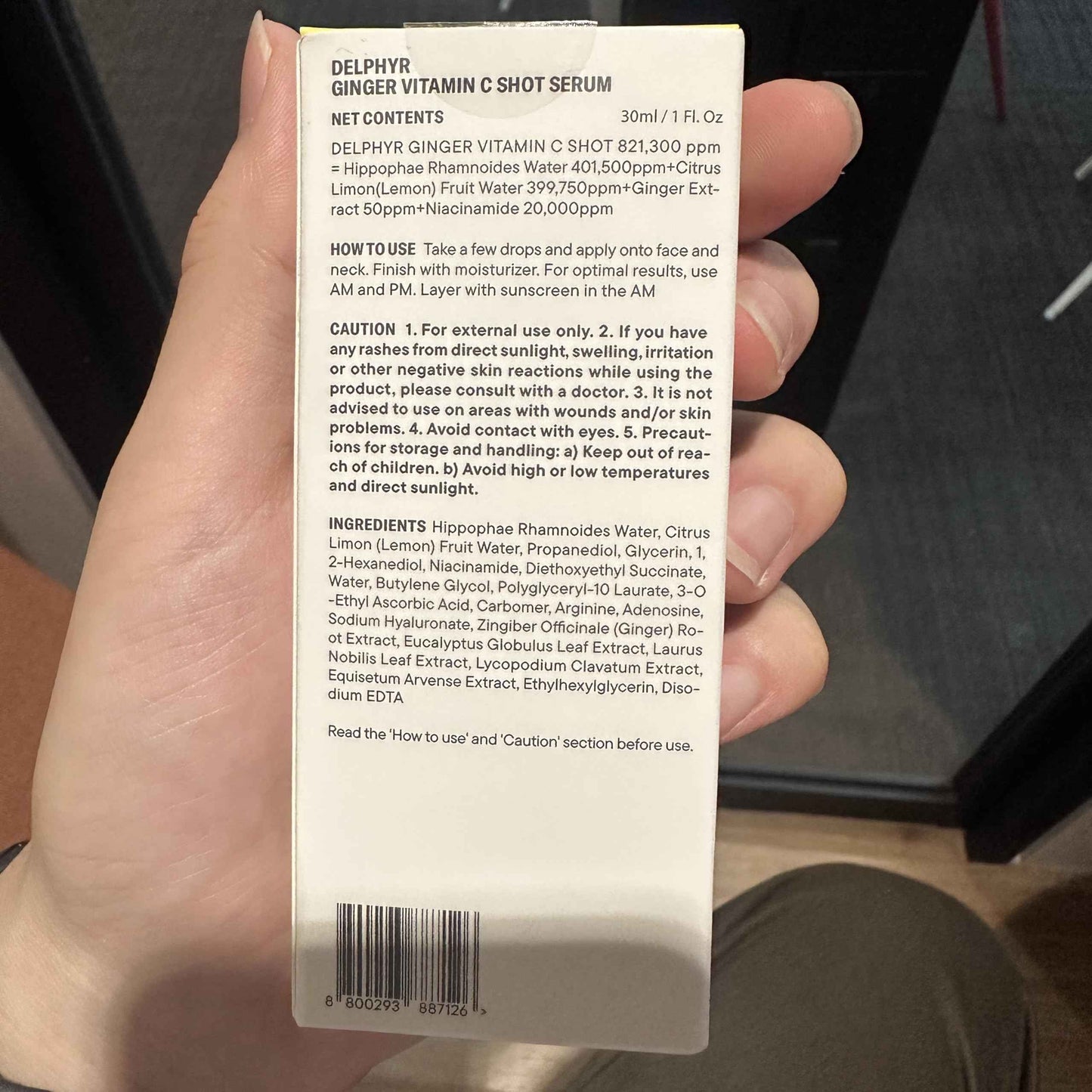 delphyr Ginger Vitamin C Shot Serum | Daily serum with Ginger Extract & Vitamin C | Targets dark spots and dullness | Korean vegan skincare for all skin types