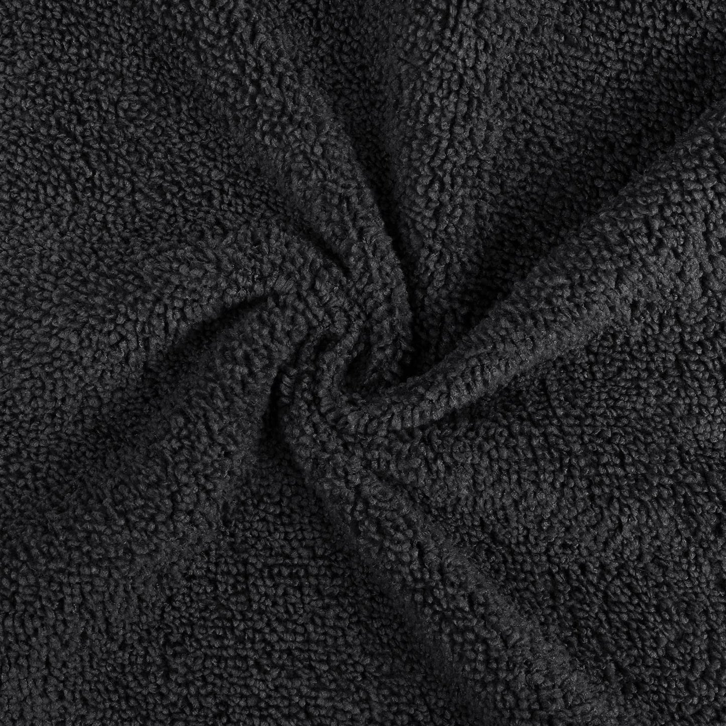 Orighty Microfiber Washcloths Towels Set 50 Pack, Highly Absorbent and Super Soft Fingertip Towels, Multi-Purpose Wash Cloths for Bathroom, Hotel, Spa, and Gym, 12x12 Inch, Black